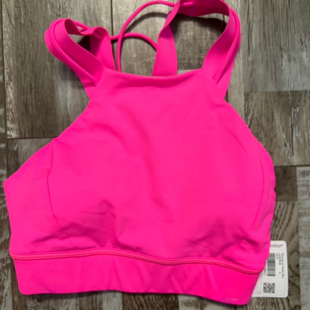 Lululemon athletica Pink Strong at Heart Sports Bra